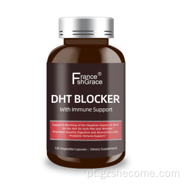 Suplemento de crescimento capilar personalizado do Bloqueador DHT